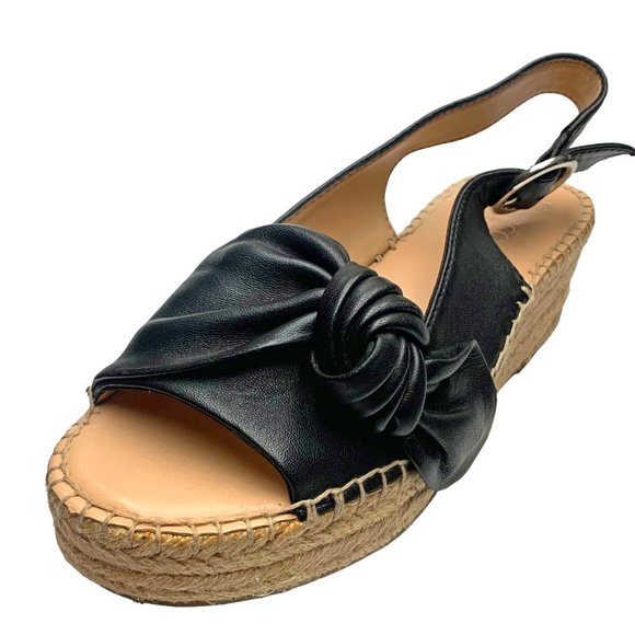 FRANCO SARTO Pirouette Leather Espadrille Slingback Sandals Womens - Picture 8 of 11